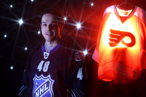 Daniel Briere’s All-Star portrait from 2011. (Photo by Bruce Bennett/Getty Images)