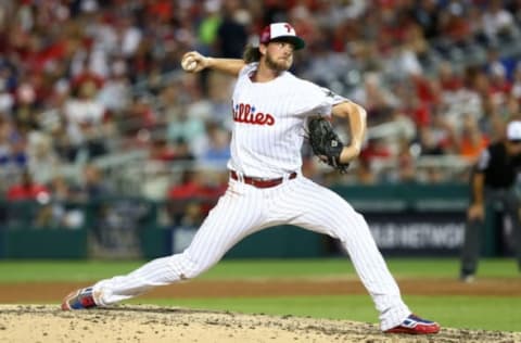 Nola is set to make his first start of the second half after a successful first outing in the 2018 All-Star Game. Photo by Adam Glanzman/MLB Photos via Getty Images.