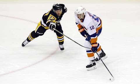 New York Islanders center Josh Bailey (12). Mandatory Credit: Charles LeClaire-USA TODAY Sports