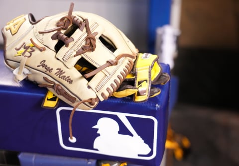 MLB logo (Photo by Mark Brown/Getty Images)