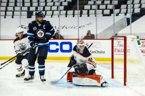 Mike Smith #41, Edmonton Oilers Mandatory Credit: Terrence Lee-USA TODAY Sports