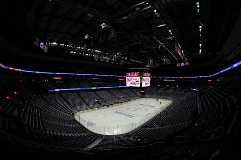 May 10, 2017; Washington, DC, USA; A general view of Verizon Center prior to game seven of the second round of the 2017 Stanley Cup Playoffs between the Washington Capitals and the Pittsburgh Penguins. Mandatory Credit: Geoff Burke-USA TODAY Sports