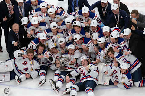 The United States team celebrates its victory. (Photo by Codie McLachlan/Getty Images)