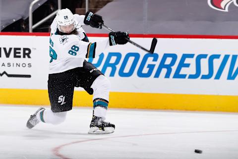 Brent Burns #88 of the San Jose Sharks. (Photo by Christian Petersen/Getty Images)