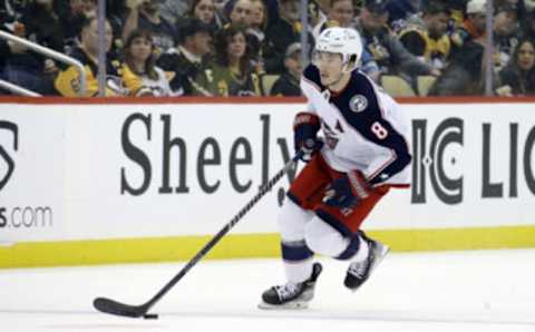 Columbus Blue Jackets defenseman Zach Werenski (8)