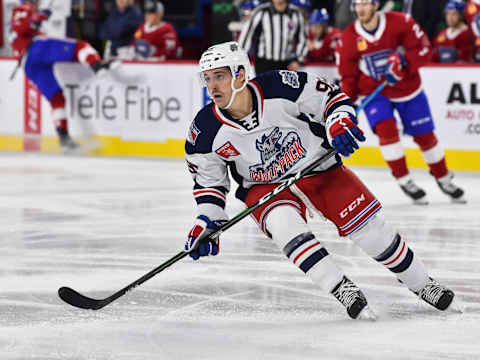 Vinni Lettieri #95 of the Hartford Wolf Pack (Photo by Minas Panagiotakis/Getty Images)