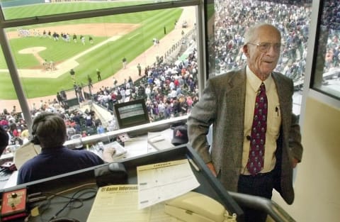 Ernie Harwell (Photo by CARLOS OSORIO / AP POOL / AFP)