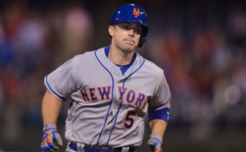 David Wright on the bases. (Photo by Drew Hallowell/Getty Images)