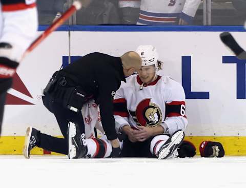 Ottawa Senators, Jakob Chychrun #6. (Photo by Bruce Bennett/Getty Images)