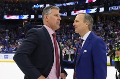 Jared Bednar, Colorado Avalanche, Jon Cooper, Tampa Bay Lightning (Photo by Bruce Bennett/Getty Images)