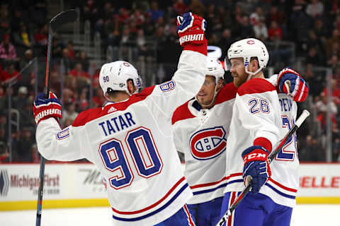 DETROIT, MICHIGAN – FEBRUARY 18: Montreal Canadiens (Photo by Gregory Shamus/Getty Images)