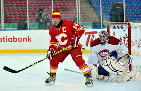 Theo Fleury #14, Calgary Flames (Photo by Dylan Lynch/Getty Images)