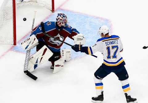 Jaden Schwartz #17 of the St. Louis BluesMandatory Credit: Jeff Vinnick via USA TODAY Sports