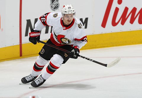 Erik Brannstrom #26 of the Ottawa Senators skates (Photo by Claus Andersen/Getty Images)