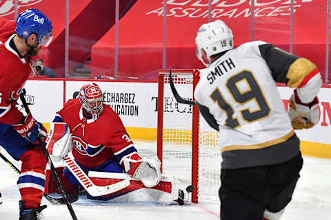 Reilly Smith #19 of the Vegas Golden Knights (Photo by Minas Panagiotakis/Getty Images)