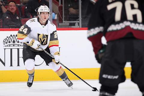 Golden Knights prospect Zach Dean. (Photo by Christian Petersen/Getty Images)