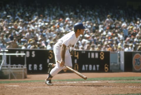 Los Angeles Dodgers first baseman Steve Garvey (Photo by Focus on Sport/Getty Images)