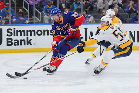 St. Louis Blues, Nashville Predators. (Photo by Dilip Vishwanat/Getty Images)