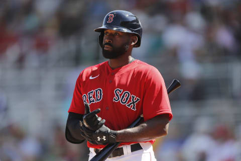 Free agent outfielder Jackie Bradley Jr. (Photo by Michael Reaves/Getty Images)