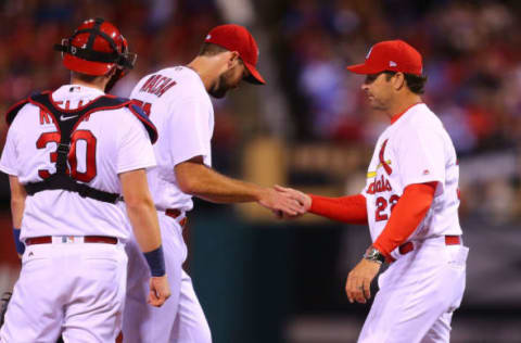 ST. LOUIS, MO – SEPTEMBER 27: Manager Mike Matheny. (Photo by Dilip Vishwanat/Getty Images)