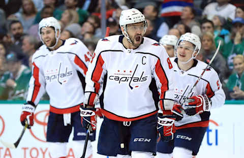 Alex Ovechkin, Dmitry Orlov, Washington Capitals (Photo by Ronald Martinez/Getty Images)