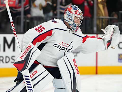 Darcy Kuemper, Washington Capitals Mandatory Credit: Stephen R. Sylvanie-USA TODAY Sports