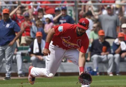 Matt Carpenter can become a great all-around hitter after adding to his game.  Mandatory Credit: Scott Rovak-USA TODAY Sports