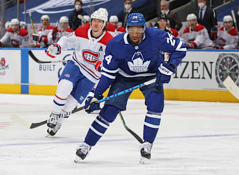 TORONTO, ON – MAY 6: Wayne Simmonds #24 of the Toronto Maple Leafs  . (Photo by Claus Andersen/Getty Images)