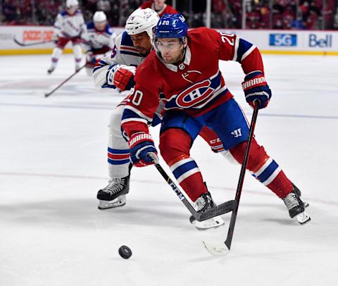 Oct 16, 2021; Montreal, Quebec, CAN; Montreal Canadiens defenseman Chris Wideman. Mandatory Credit: Eric Bolte-USA TODAY Sports