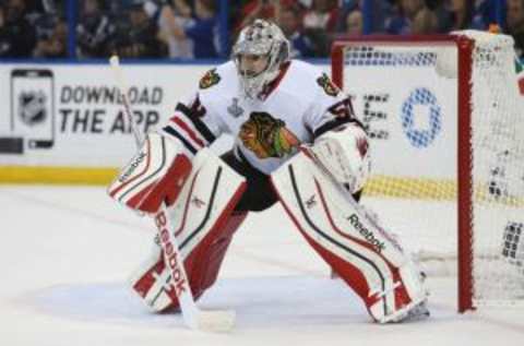 Blackhawks goalie Corey Crawford