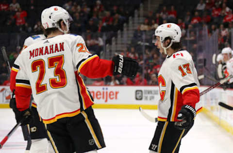 Johnny Gaudreau #13 of the Calgary Flames. (Photo by Gregory Shamus/Getty Images)