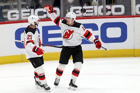 Andreas Johnsson #11 of the New Jersey Devils (Photo by Rob Carr/Getty Images)