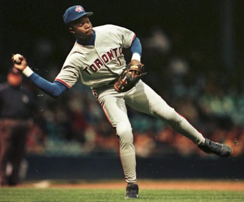 Tony Fernandez, Toronto Blue Jays. AFP Photo/Jeff KOWALSKY (Photo credit: JEFF KOWALSKY/AFP via Getty Images)