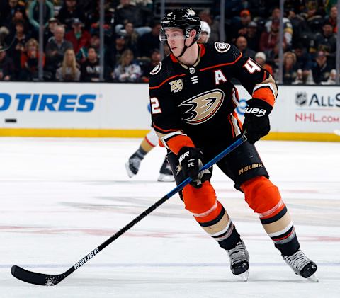 ANAHEIM, CA – JANUARY 4: Josh Manson #42 of the Anaheim Ducks skates during the game against the Vegas Golden Knights on January 4, 2018, at Honda Center in Anaheim, California. (Photo by Debora Robinson/NHLI via Getty Images)