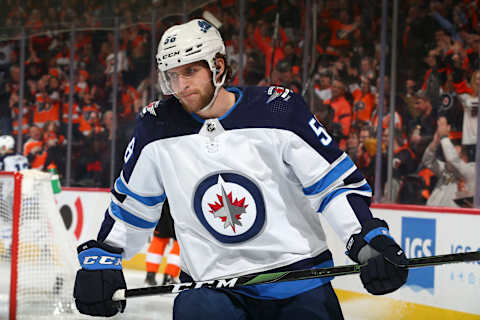 Jansen Harkins #58 of the Winnipeg Jets (Photo by Mitchell Leff/Getty Images)