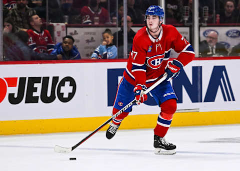 Dec 12, 2022; Montreal, Quebec, CAN; Montreal Canadiens center Kirby Dach. Mandatory Credit: David Kirouac-USA TODAY Sports