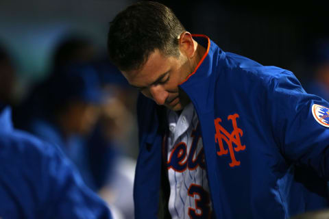 NEW YORK, NY – APRIL 03: Matt Harvey #33 of the New York Mets in action against the Philadelphia Phillies during a game at Citi Field on April 3, 2018 in the Flushing neighborhood of the Queens borough of New York City. (Photo by Rich Schultz/Getty Images)