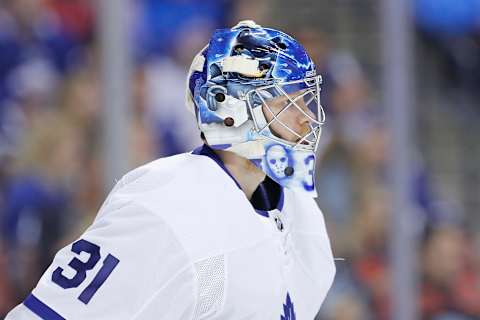 Frederik Andersen, Toronto Maple Leafs (Photo by Michael Reaves/Getty Images)