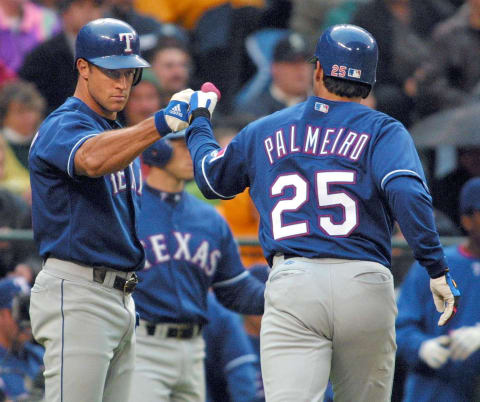 Rafael Palmeiro (Photo credit should read DAN LEVINE/AFP via Getty Images)