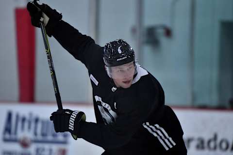 CENTENNIAL, CO – OCTOBER 3: Colorado Avalanche alternate captain Erik Johnson in the team practice at Family Sports Ice Arena. October 3 2018. (Photo by Hyoung Chang/The Denver Post via Getty Images)