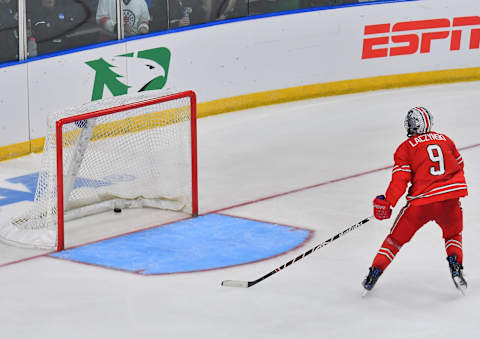 Tanner Laczynski #9 of the Ohio State Buckeyes. (Photo by Sam Wasson/Getty Images)