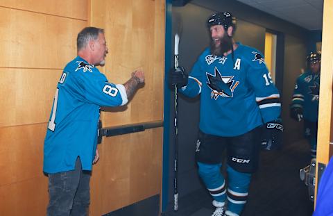 Joe Thornton #19 of the San Jose Sharks (Photo by Rocky W. Widner/NHL/Getty Images)