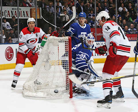 TORONTO,ON – DECEMBER 19: Frederik Andersen #31 of the Toronto Maple Leafs.. (Photo by Claus Andersen/Getty Images)