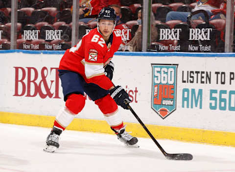 SUNRISE, FL – APRIL 19: Brandon Montour #62 of the Florida Panthers . (Photo by Joel Auerbach/Getty Images)