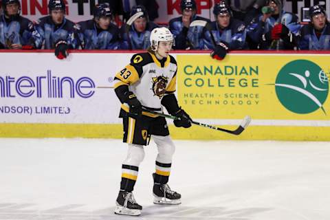 WINDSOR, ONTARIO – FEBRUARY 04: Forward Florian Xhekaj. (Photo by Dennis Pajot/Getty Images)