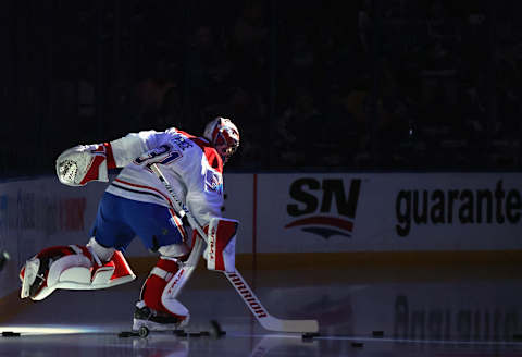 Carey Price #31 of the Montreal Canadiens. (Photo by Bruce Bennett/Getty Images)