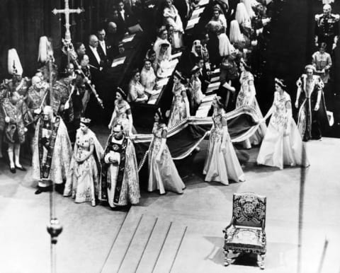 Queen Elizabeth's coronation, June 1953.