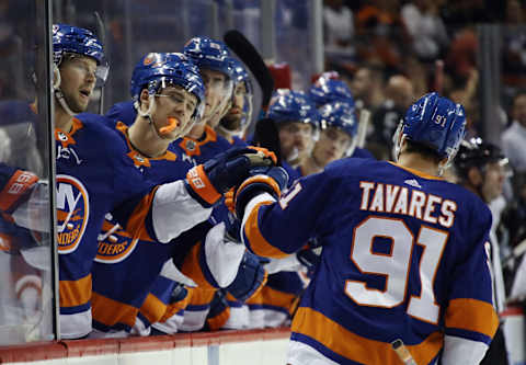 John Tavares #91, New York Islanders (Photo by Bruce Bennett/Getty Images)