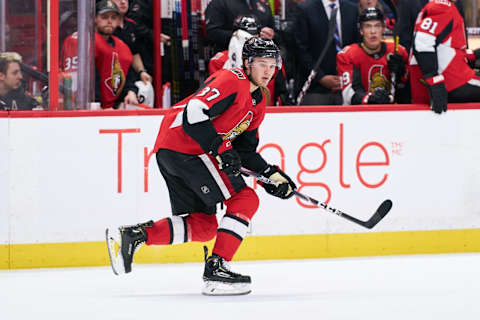 Josh Norris #37, Ottawa Senators (Photo by Jana Chytilova/Freestyle Photography/Getty Images)