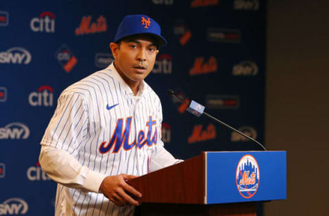 Last minute hire Luis Rojas will now lead the Mets. Photo by Rich Schultz/Getty Images.